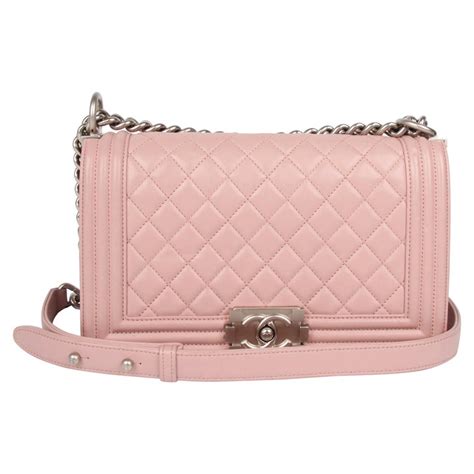 chanel boy pink|Chanel boy bag beige.